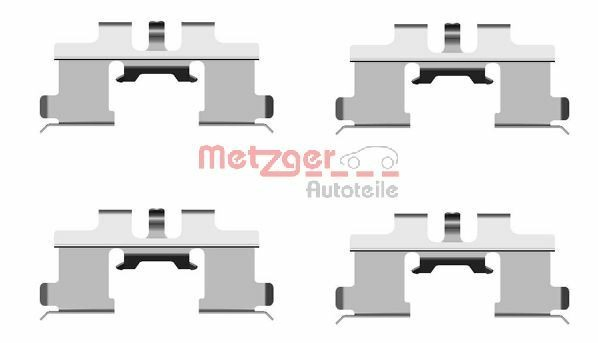 Juego de resortes de sujeción de pastillas de freno delanteras para Suzuki Ignis II FH