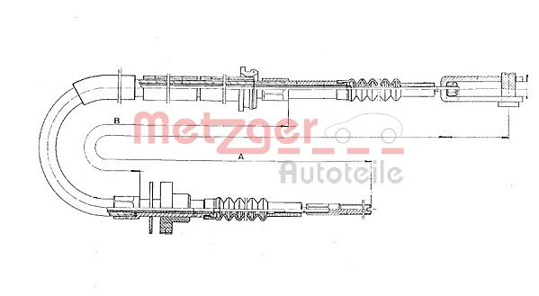  Cable de embrague Mercedes 100 