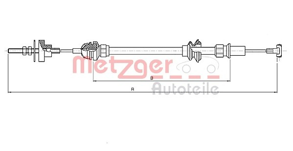 Cable de accionamiento del embrague para Seat Cordoba  6K2, C2