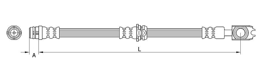 Tubo de frenos delantero para Audi A2  8Z0