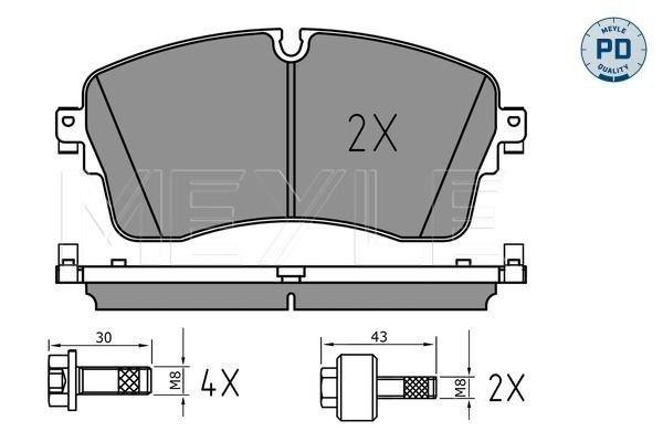 Pastillas delanteras para Land Rover Range Rover EVOQUE L551