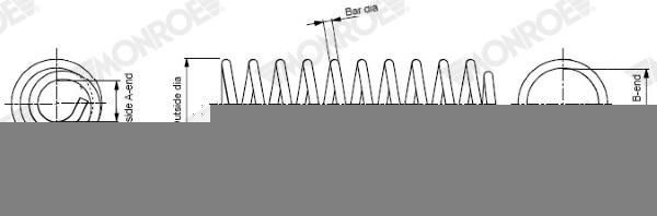 Muelle de suspensión trasero Abakus 23402041 precio, desde 21,44 EUR