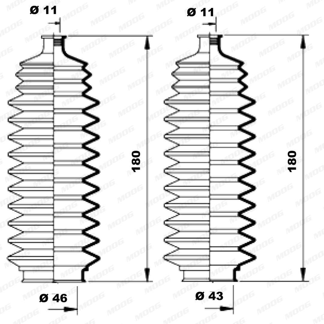 Guardapolvo dirección para Nissan Primera  P10