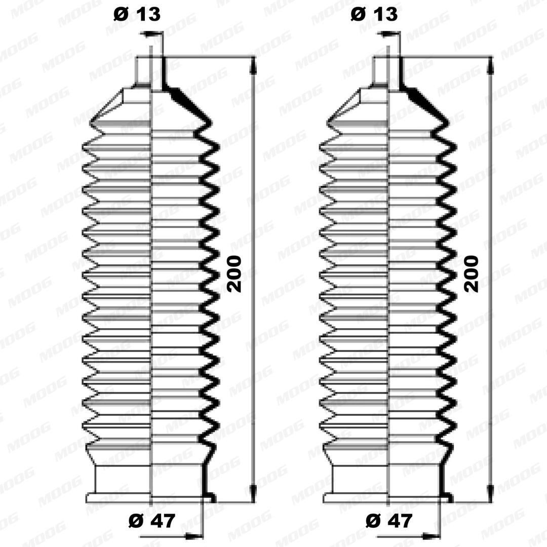 Guardapolvo de dirección Ford Sierra II sedán (GBG, GB4) (1987 - 1993) precio, desde 5,54 EUR