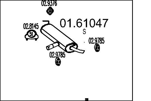  Silenciador trasero Nissan Qashqai 1