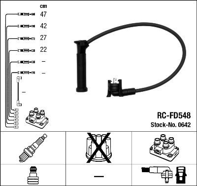 Comprar 0642 NGK Cable de bujía
