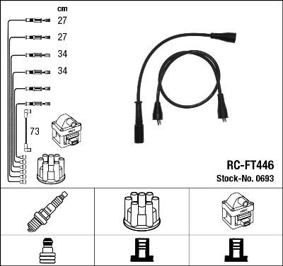 Juego de cables de bujias NGK 0693 precio, desde 28,04 EUR