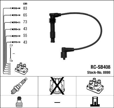 Juego de cables de bujias NGK 898 precio, desde 55,87 EUR