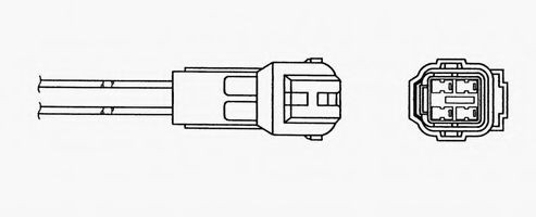 7952 NGK Sensor de oxígeno previo al catalizador