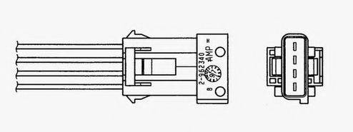 7979 NGK Sonda lambda de oxígeno posterior al catalizador