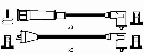 Juego de cables de bujias NGK 8630 precio, desde 125,91 EUR