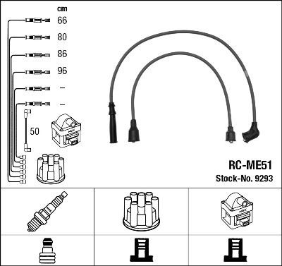  Cables de bujías Mitsubishi Pajero 1