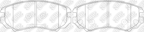 Pastillas de freno delanteras de disco NIBK PN0377