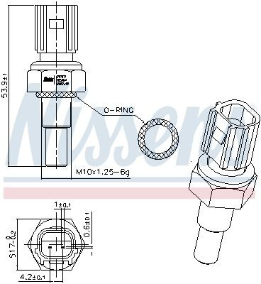 Sensor de temperatura  Nissens 207071 precio, desde 6,53 EUR