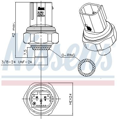 Sensor de presion A/C Nissens 301009 precio, desde 33,62 EUR