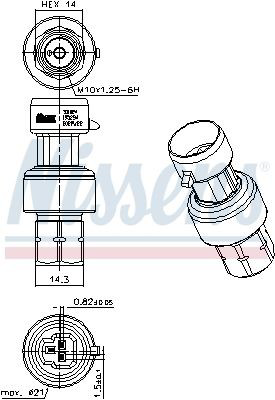 Sensor de presion A/C Nissens 301024 precio, desde 32,29 EUR