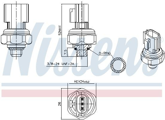 Sensor de baja presion aire acondicionado para Hyundai Tucson IV NX4E