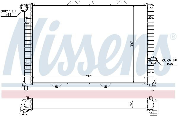 60056 Nissens Refrigeración del motor