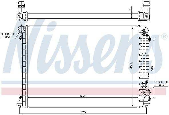 60241 Nissens Refrigeración del motor