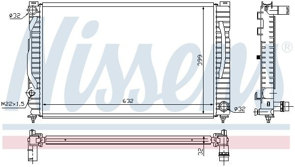 60496 Nissens Refrigeración del motor