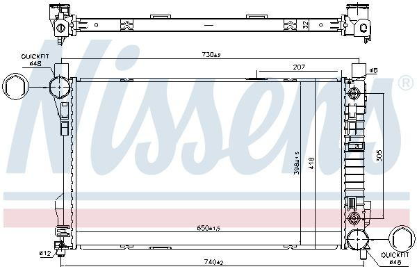 606015 Nissens Refrigeración del motor