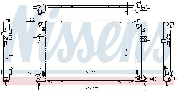 606263 Nissens Refrigeración del motor