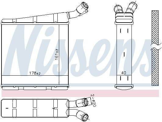 Radiador adicional de refrigeración del motor Nissens 606334 precio, desde 147,89 EUR