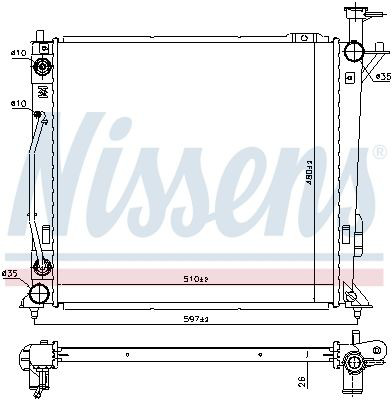 606482 Nissens Refrigeración del motor