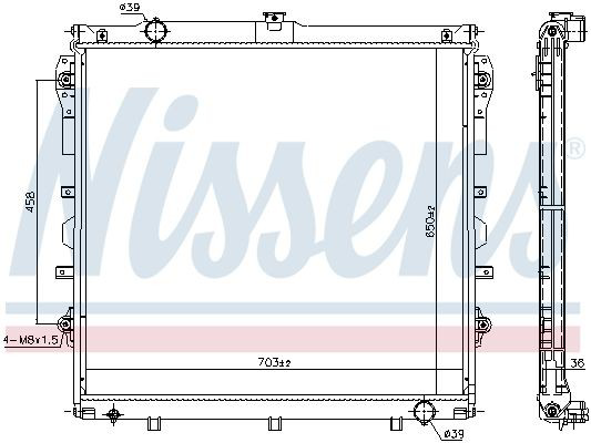 606523 Nissens Refrigeración del motor