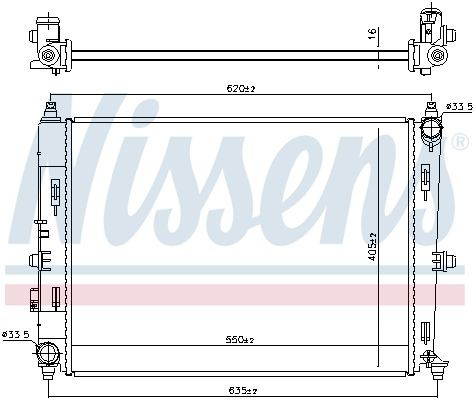 606528 Nissens Refrigeración del motor