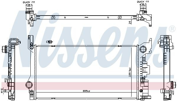 606565 Nissens Refrigeración del motor