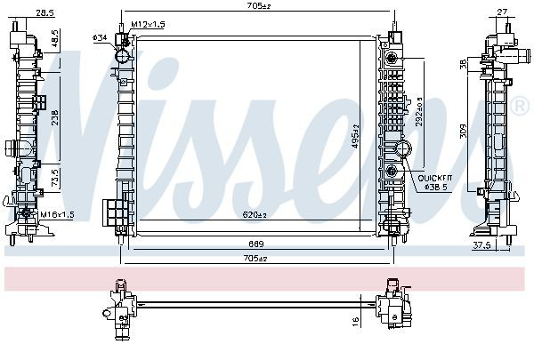 Comprar 1300366 General Motors Radiador de auto