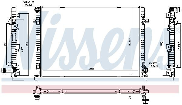 Comprar 606705 Nissens Radiador de auto