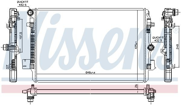 Comprar 606720 Nissens Radiador de auto