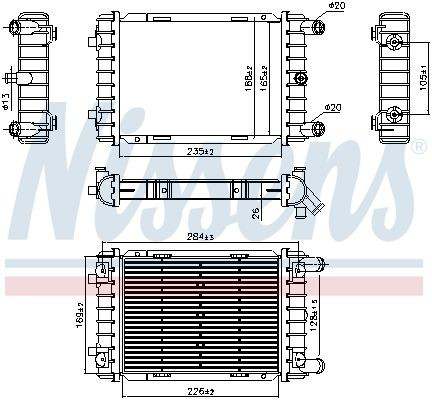 607112 Nissens Refrigeración del motor