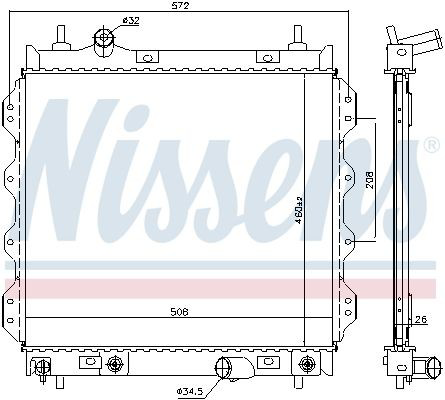 Água radiador Nissens 61002 precio, desde 83,20 EUR