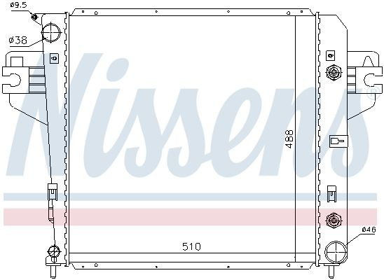 Comprar 61017 Nissens Radiador de auto