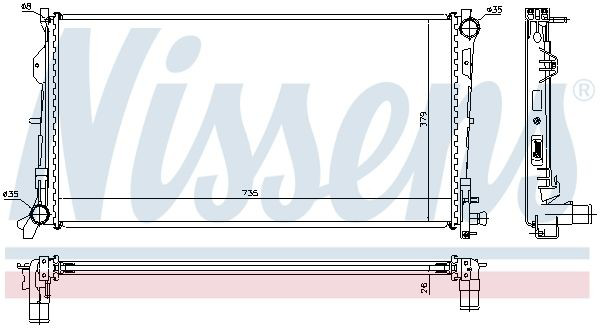 Comprar 61018A Nissens Radiador de auto
