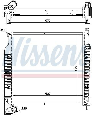 Comprar 61021A Nissens Radiador de auto