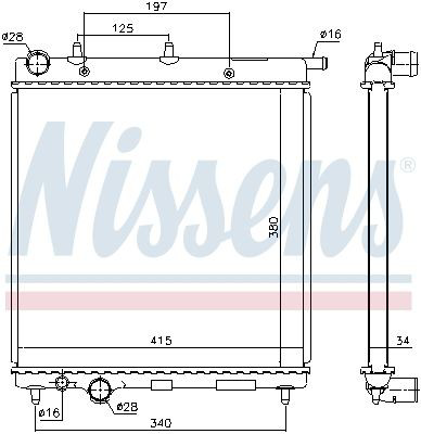 Comprar 61279 Nissens Radiador de auto