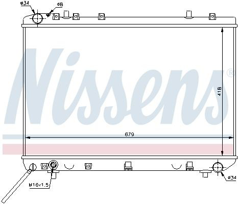 61668 Nissens Refrigeración del motor