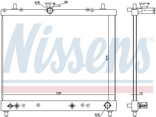 617402 Nissens Refrigeración del motor