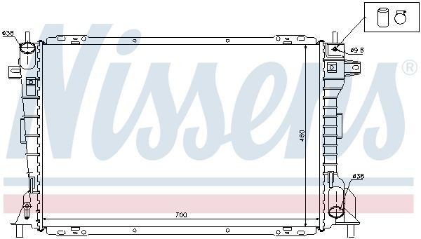 62033 Nissens Refrigeración del motor