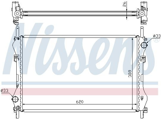 62044A Nissens Refrigeración del motor