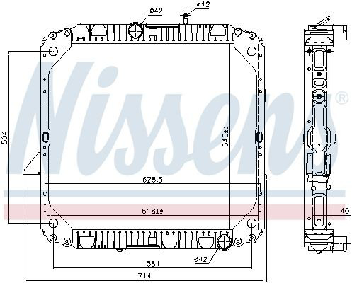 62563 Nissens Refrigeración del motor