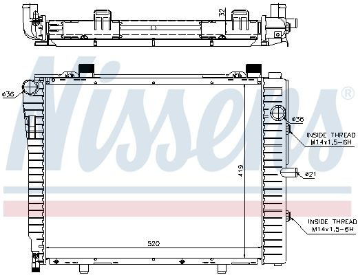 Comprar 62712A Nissens Radiador de auto
