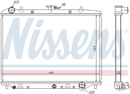 630754 Nissens Refrigeración del motor