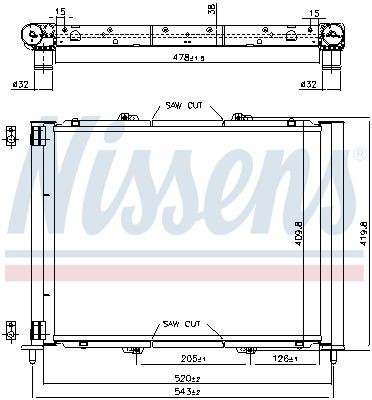 637626 Nissens Refrigeración del motor