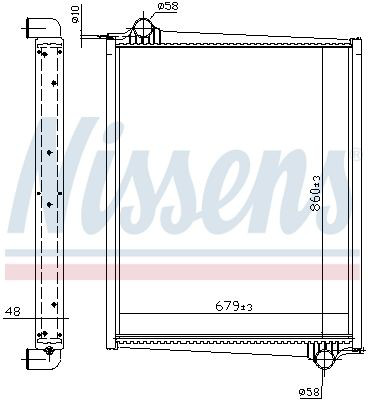 64068A Nissens Refrigeración del motor