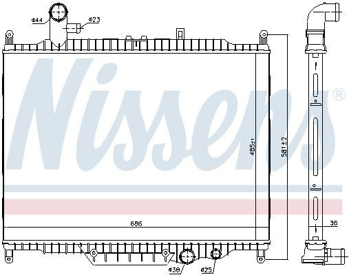 64332 Nissens Refrigeración del motor